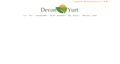 Desktop Screenshot of devonyurt.co.uk