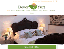 Tablet Screenshot of devonyurt.co.uk